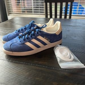 Adidas Gazelles. Bright Blue Suede. EXCELLENT Condition!